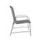 Cosco Outdoor Living Paloma Steel Patio Dining Chairs, Charcoal 6PK 88645CHCE - alternate 3